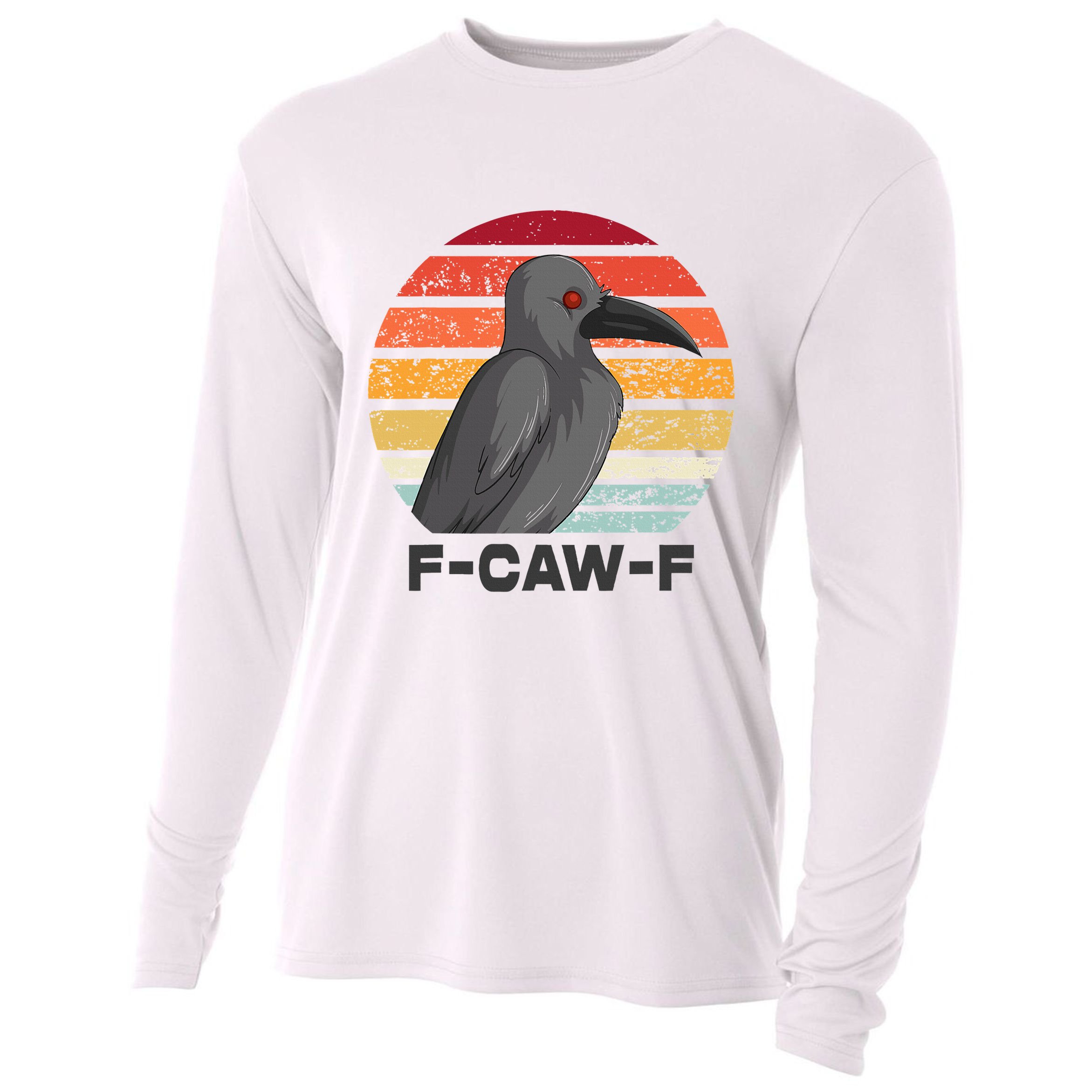 F Caw F Crow Bird Cooling Performance Long Sleeve Crew