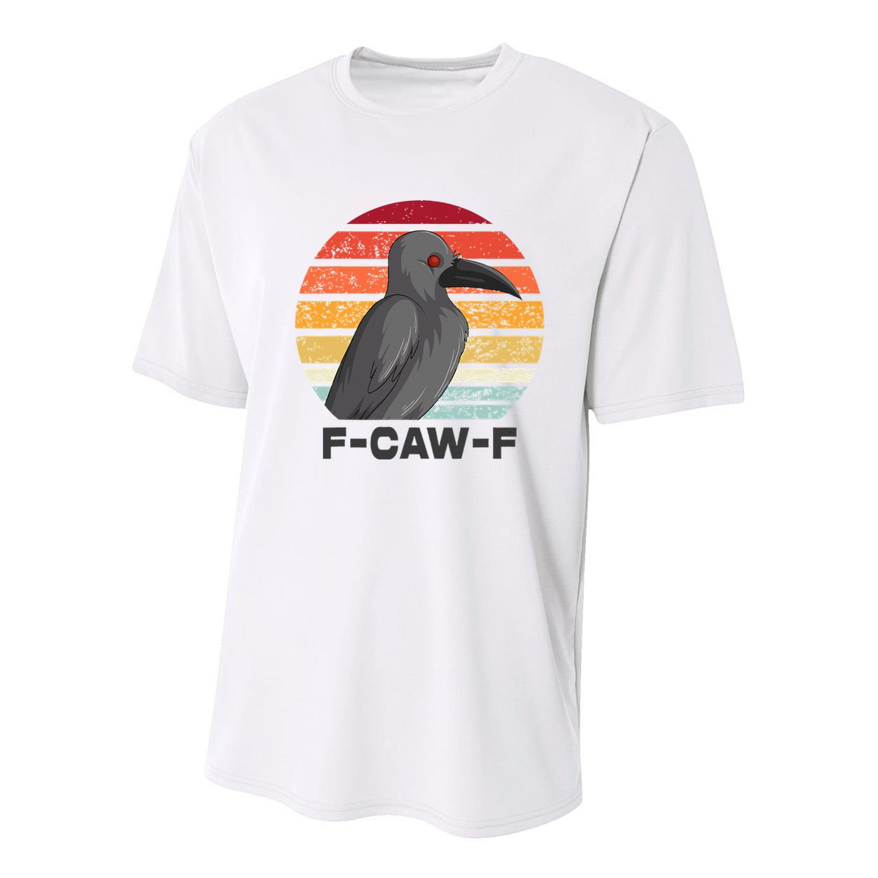 F Caw F Crow Bird Youth Performance Sprint T-Shirt