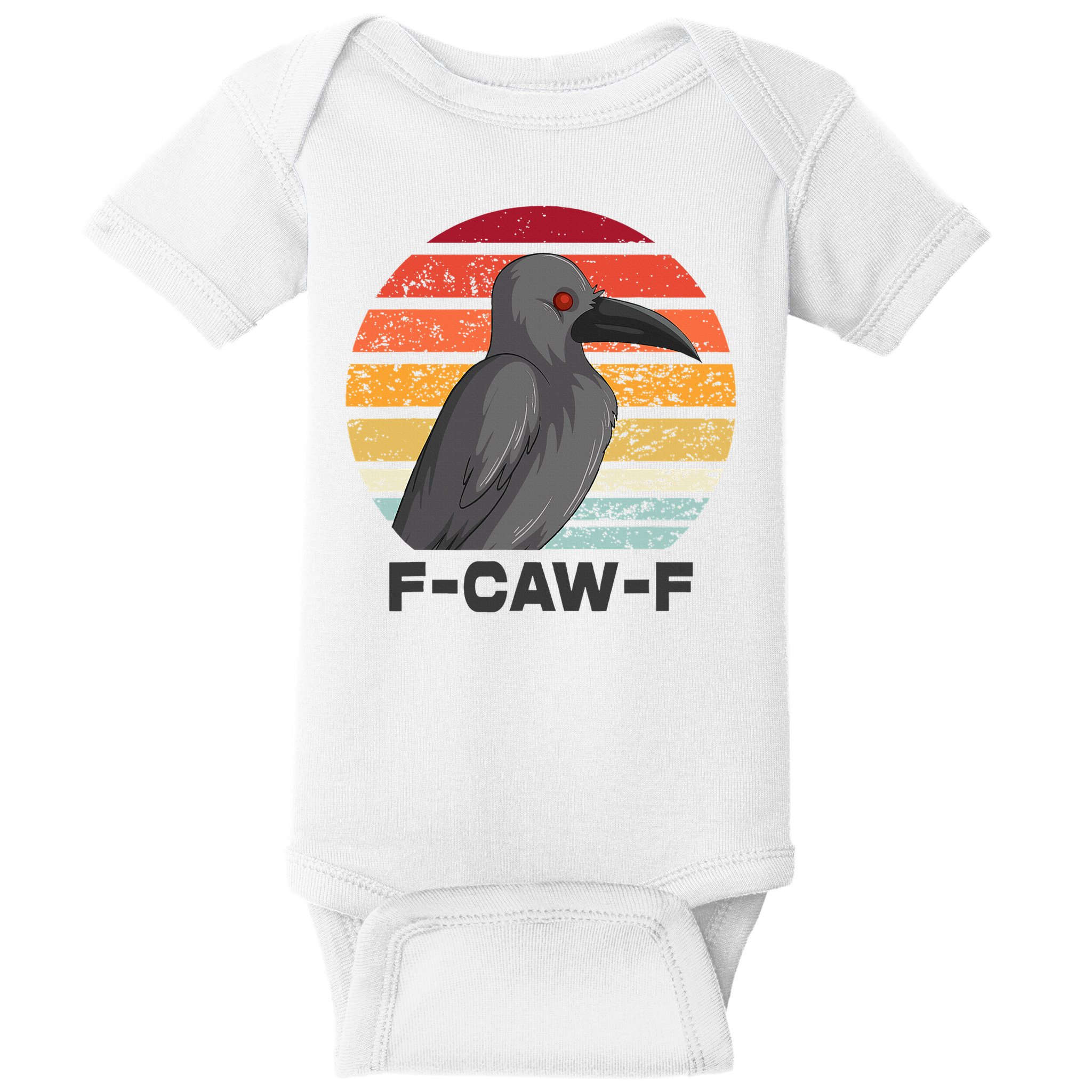 F Caw F Crow Bird Baby Bodysuit