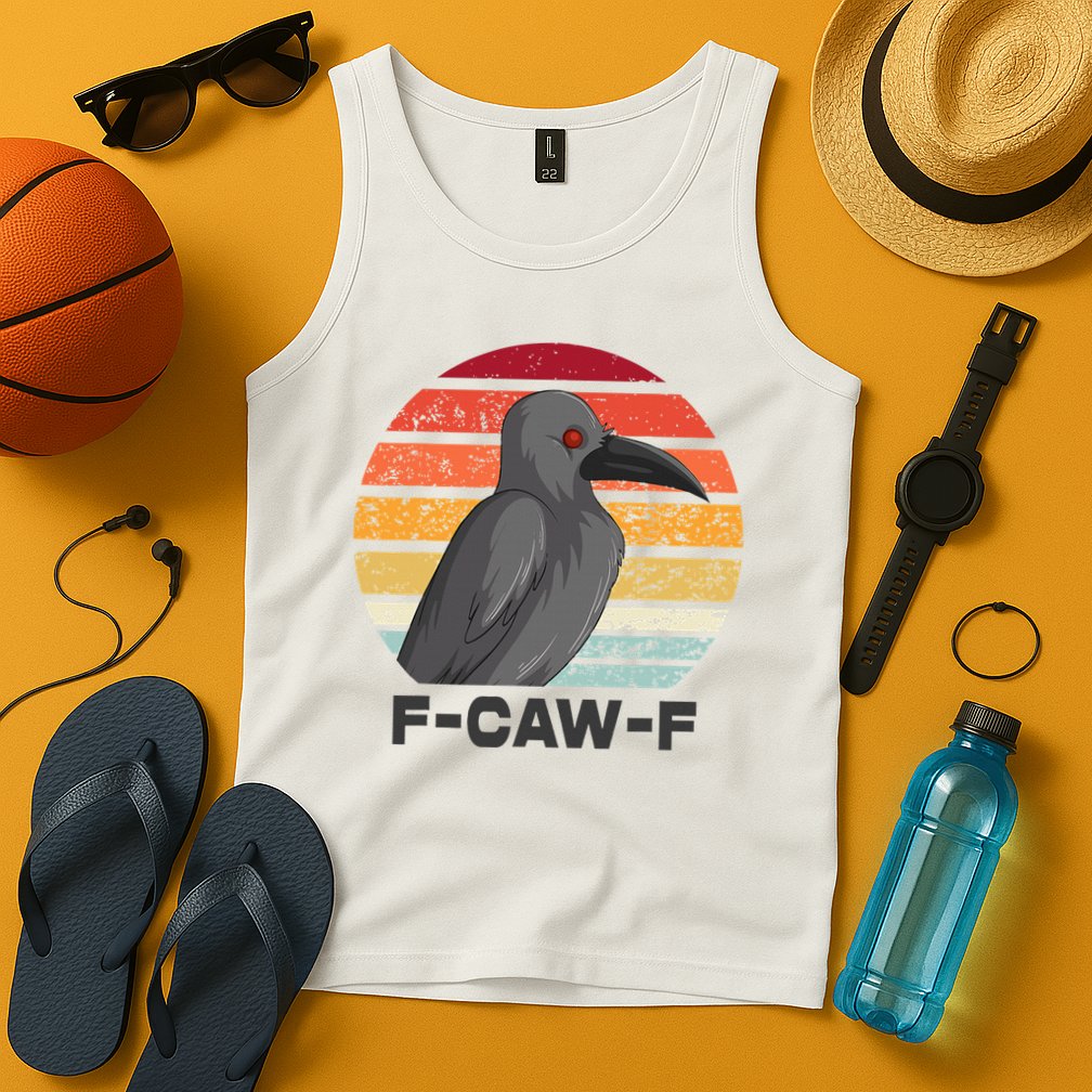 F Caw F Crow Bird Tank Top