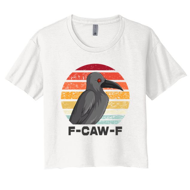 F Caw F Crow Bird Crop Top