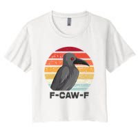 F Caw F Crow Bird Women's Crop Top Tee