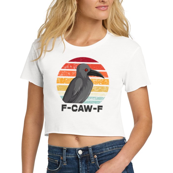 F Caw F Crow Bird Women's Crop Top Tee