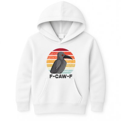 F Caw F Crow Bird Kids Hoodie