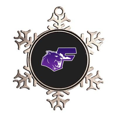 Franklin Cougars Metallic Star Ornament