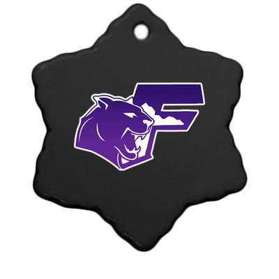 Franklin Cougars Ceramic Star Ornament