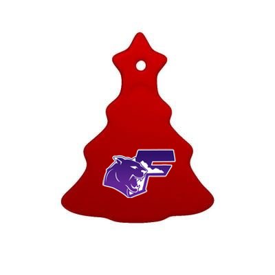 Franklin Cougars Ceramic Tree Ornament