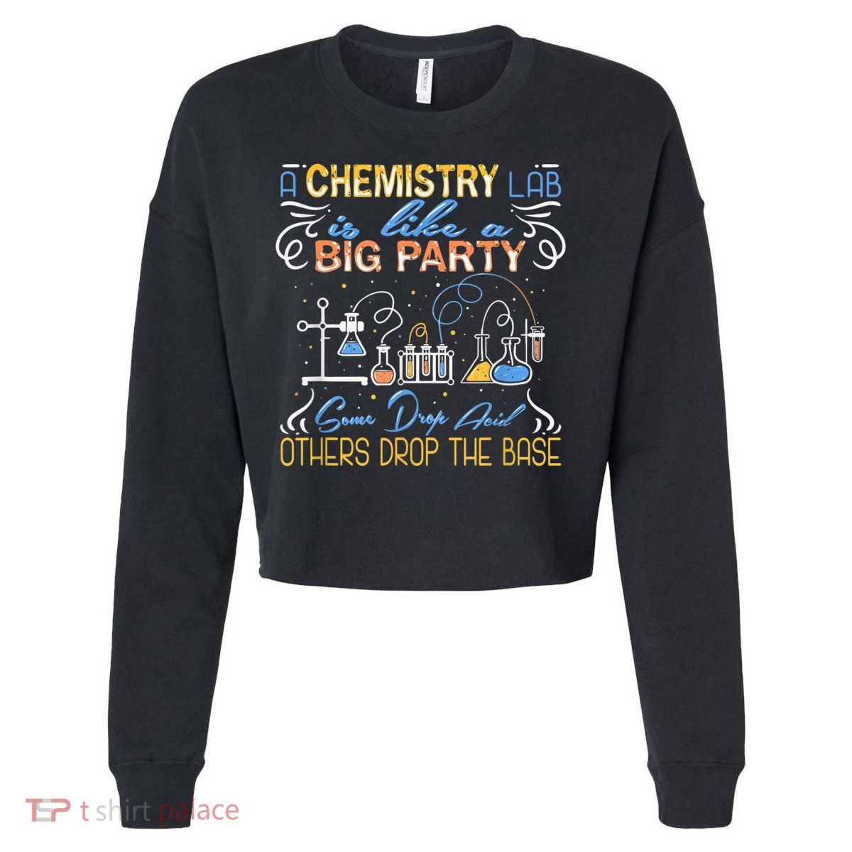 Funny Chemistry Cropped Pullover Crew