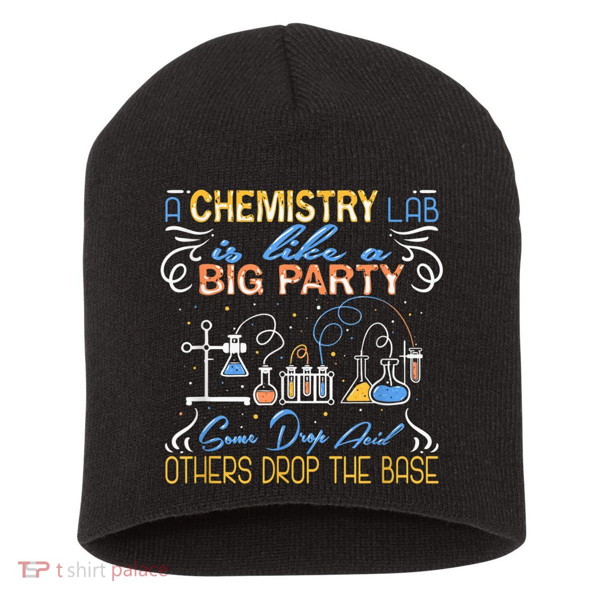 Funny Chemistry Short Acrylic Beanie