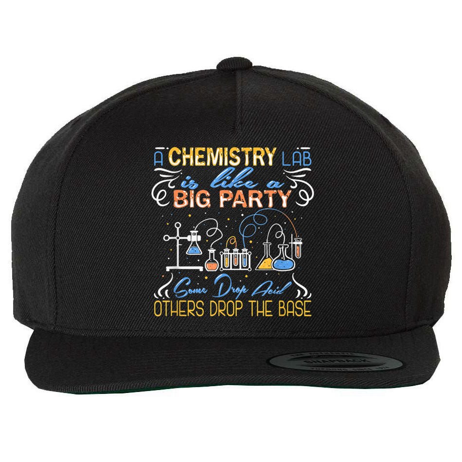 Funny Chemistry Wool Snapback Cap
