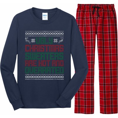 Funny Christmas For Ugly Sweater Party Long Sleeve Pajama Set