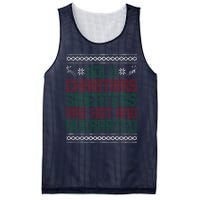 Funny Christmas For Ugly Sweater Party Mesh Reversible Basketball Jersey Tank