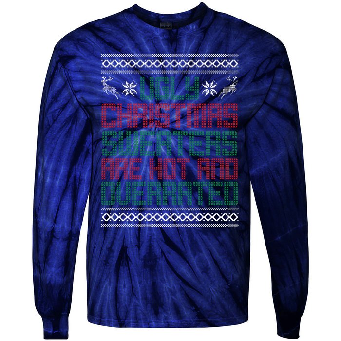 Funny Christmas For Ugly Sweater Party Tie-Dye Long Sleeve Shirt