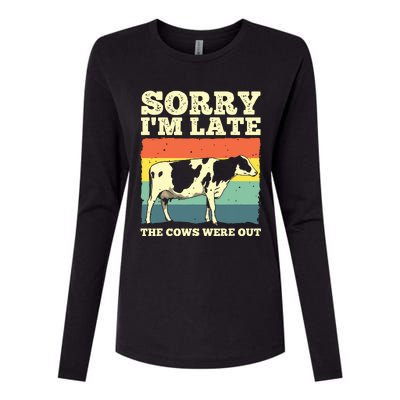 Funny Cow For Men Women Cow Farmer Herd Farming Animal Lover Womens Cotton Relaxed Long Sleeve T-Shirt