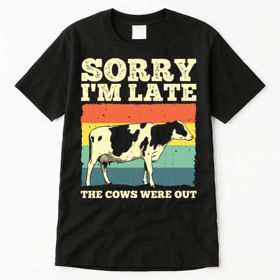 Funny Cow For Men Women Cow Farmer Herd Farming Animal Lover Tall T-Shirt