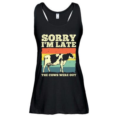 Funny Cow For Men Women Cow Farmer Herd Farming Animal Lover Ladies Essential Flowy Tank