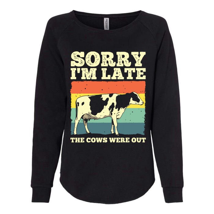 Funny Cow For Men Women Cow Farmer Herd Farming Animal Lover Womens California Wash Sweatshirt