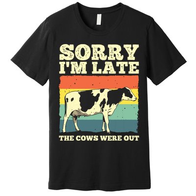 Funny Cow For Men Women Cow Farmer Herd Farming Animal Lover Premium T-Shirt