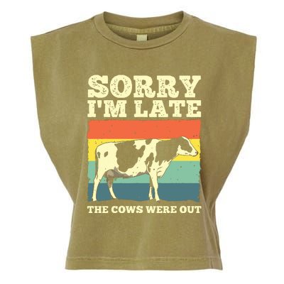 Funny Cow For Men Women Cow Farmer Herd Farming Animal Lover Garment-Dyed Women's Muscle Tee