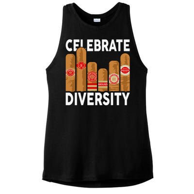 Funny Cigar Ladies PosiCharge Tri-Blend Wicking Tank