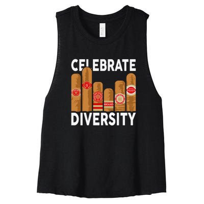 Funny Cigar Women's Racerback Cropped Tank