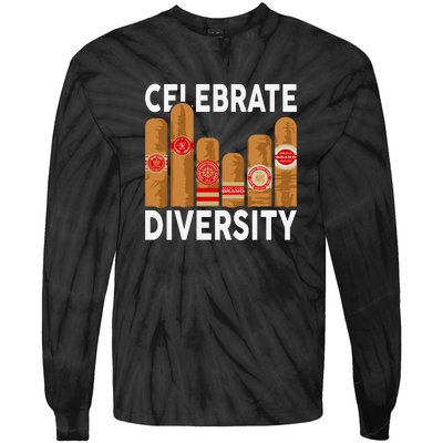 Funny Cigar Tie-Dye Long Sleeve Shirt