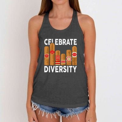 Funny Cigar Women's Knotted Racerback Tank