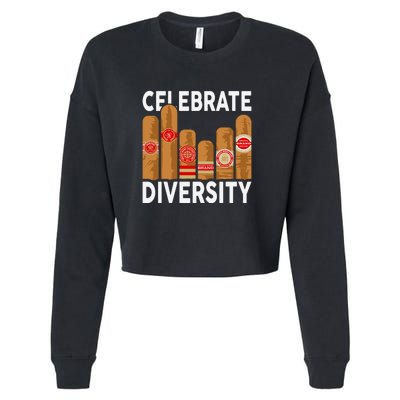 Funny Cigar Cropped Pullover Crew