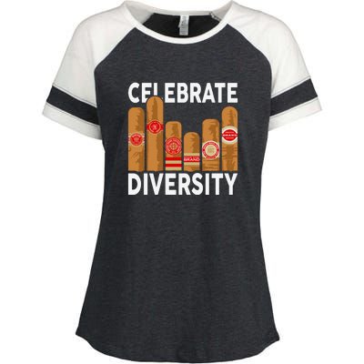 Funny Cigar Enza Ladies Jersey Colorblock Tee