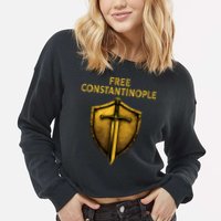 Free Constantinople Cropped Pullover Crew