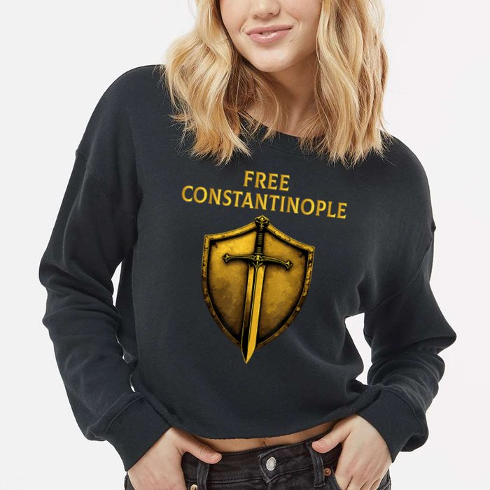 Free Constantinople Cropped Pullover Crew