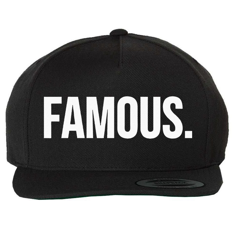 Famous Celebrity Wool Snapback Cap