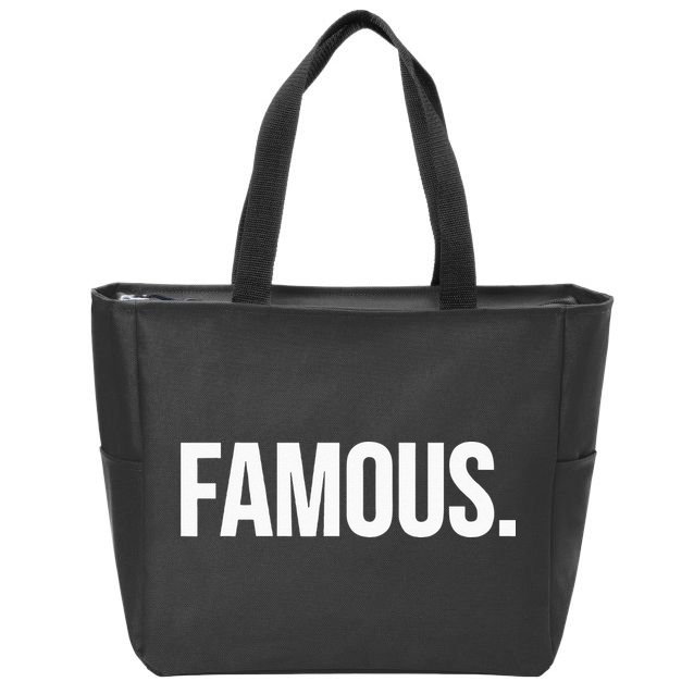 Famous Celebrity Zip Tote Bag