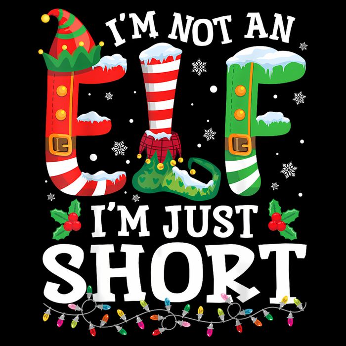 Funny Christmas Family Pajamas IM Not An Elf IM Just Short 16 in Basic Backpack