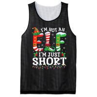 Funny Christmas Family Pajamas IM Not An Elf IM Just Short Mesh Reversible Basketball Jersey Tank