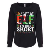 Funny Christmas Family Pajamas IM Not An Elf IM Just Short Womens California Wash Sweatshirt