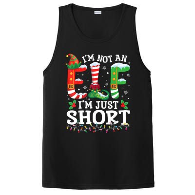 Funny Christmas Family Pajamas IM Not An Elf IM Just Short PosiCharge Competitor Tank