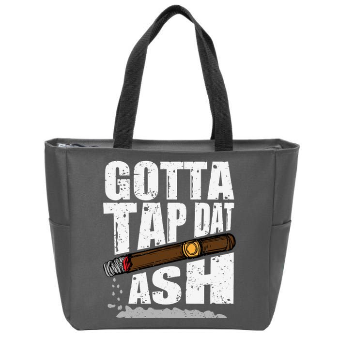 Funny Cigar Zip Tote Bag