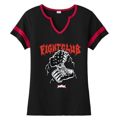 Fight Club Full Violence Ladies Halftime Notch Neck Tee