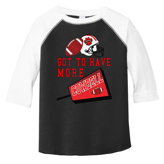 Football Cowbell Toddler Fine Jersey T-Shirt