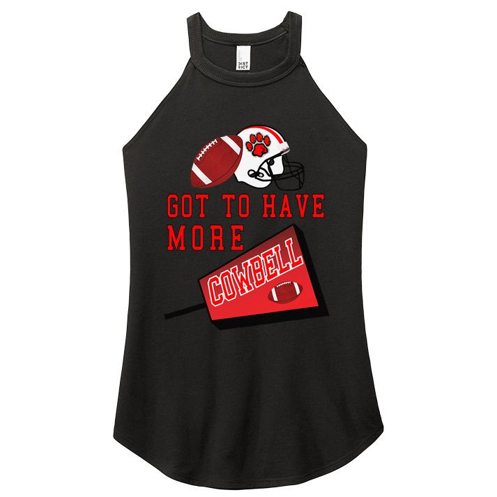 Football Cowbell Women's Perfect Tri Rocker Tank