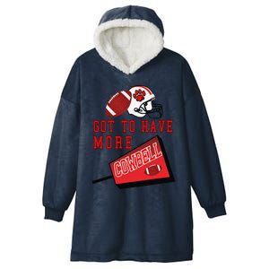 Football Cowbell Hooded Wearable Blanket