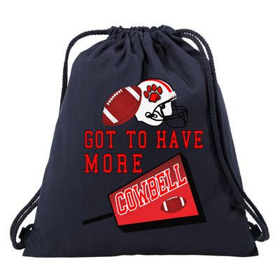 Football Cowbell Drawstring Bag