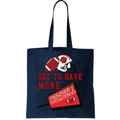 Football Cowbell Tote Bag