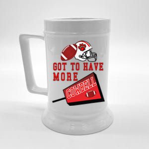 Football Cowbell Beer Stein