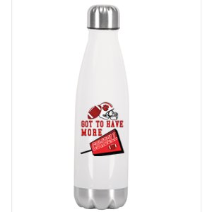 Football Cowbell Stainless Steel Insulated Water Bottle