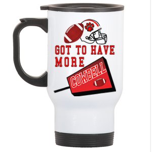 Football Cowbell Stainless Steel Travel Mug