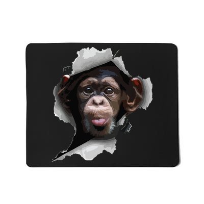 Funny Chimp, Funny Monkey, Monkey Lover Mousepad