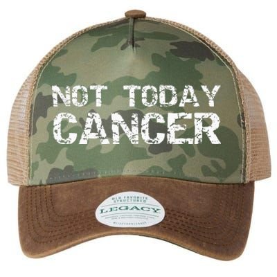 Funny Cancer Free Gift Fun Treatment Quote Not Today Cancer Legacy Tie Dye Trucker Hat