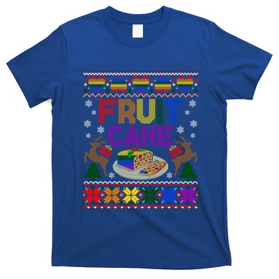 Fruit Cake Funny Ugly Christmas Lgbt Cool Gift T-Shirt